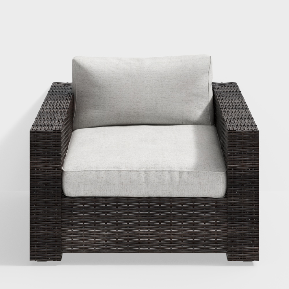 Südostasiatisches Outdoor-Einzelsofa