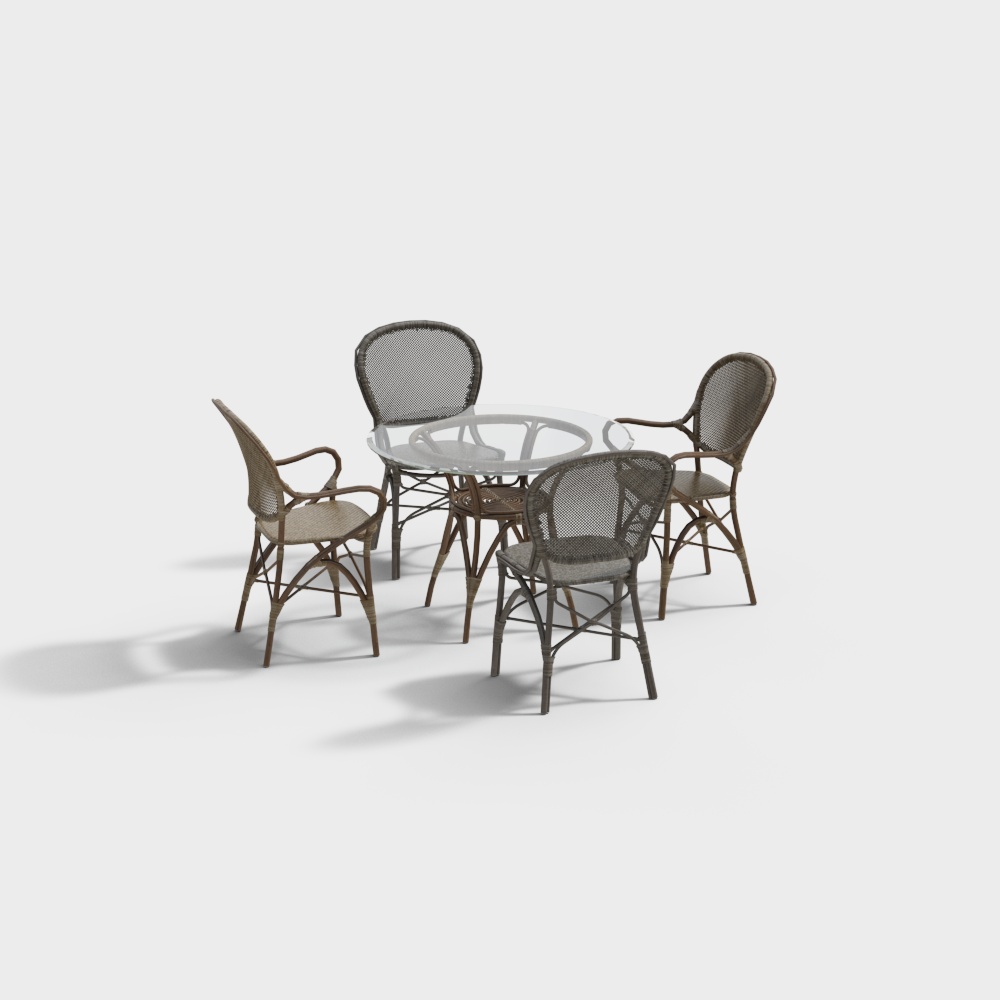 Southeast Asia outdoor table and chair combination