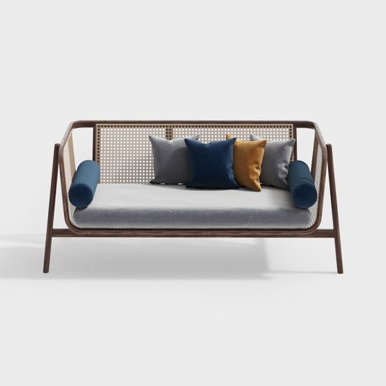 Modern Low-Poly Sofa 3D model