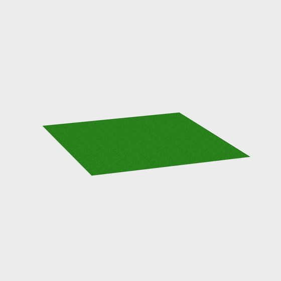 Low-Poly Grass Block 3D model for Designers and Developers