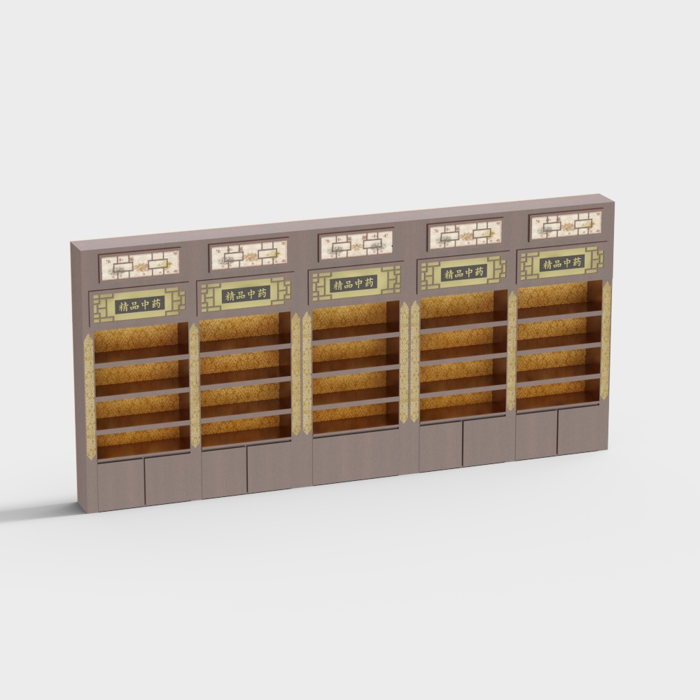 Armoire d'exposition de médecine chinoise de pharmacie de médecine chinoise traditionnelle