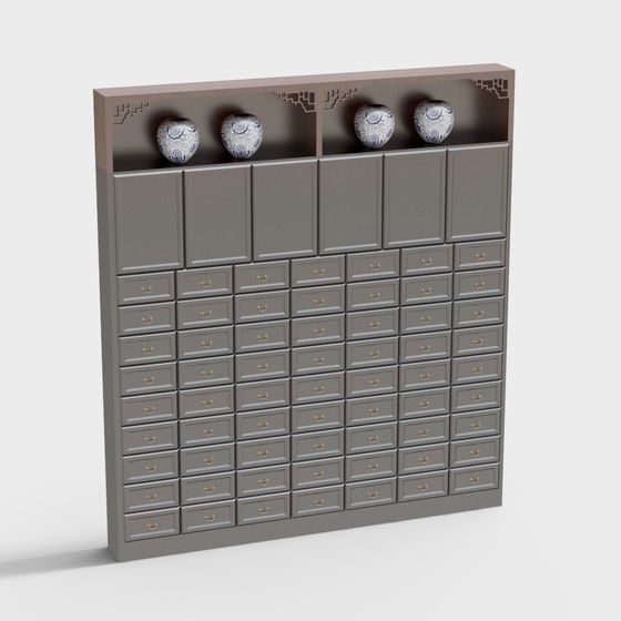 Retro Medicine Cabinet 3D model