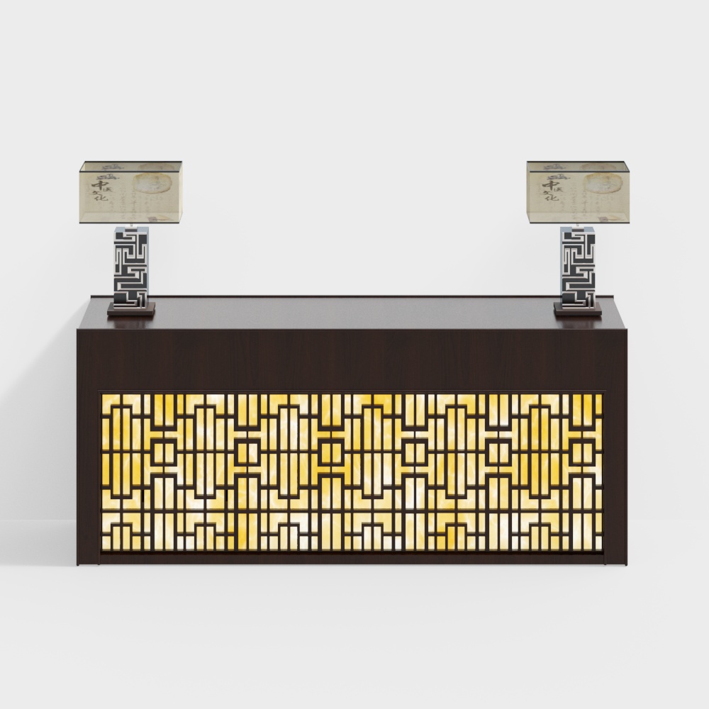 Bureau d'accueil de consultation dans le hall du Centre de Médecine Traditionnelle Chinoise