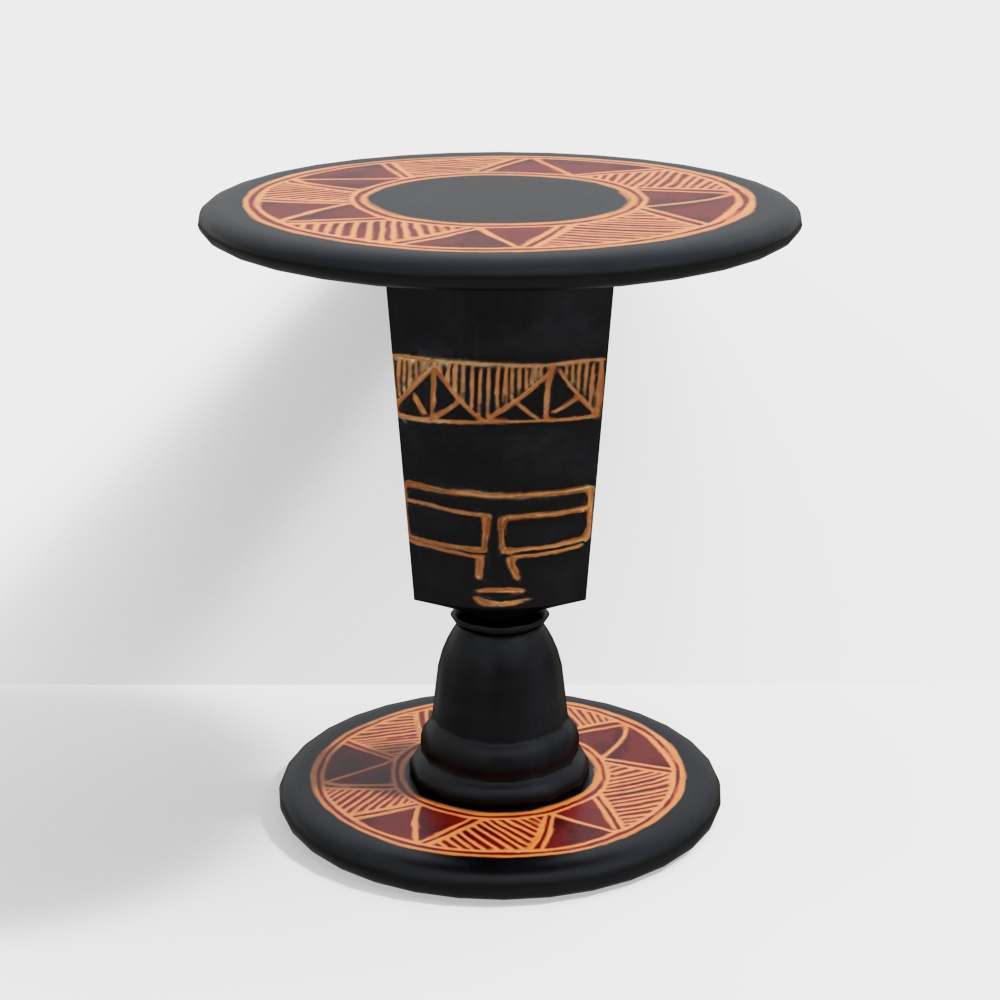 Zulu Totem Table 3D model