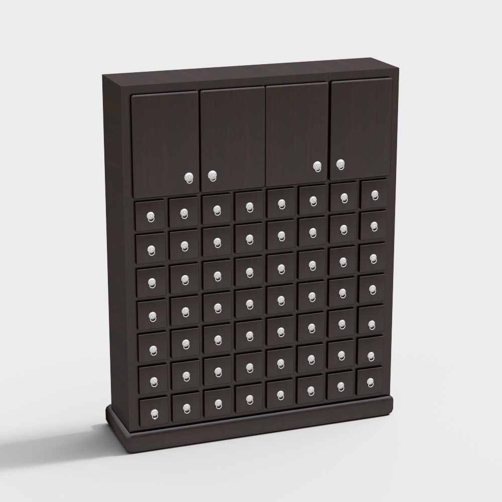 Vintage Storage Cabinet 3D model