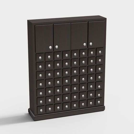 Vintage Storage Cabinet 3D model