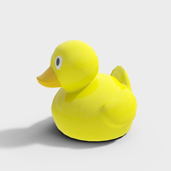 Charming Yellow Duck 3D model for Creative Projects