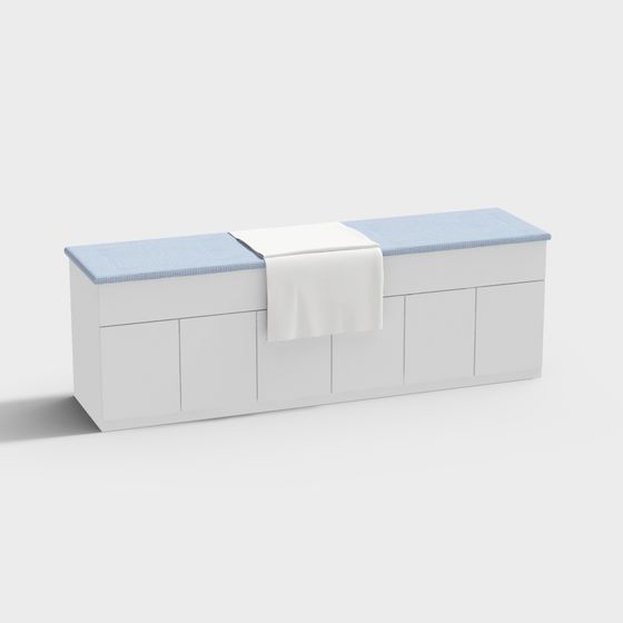 Urban Bench 3D model for Modern Design