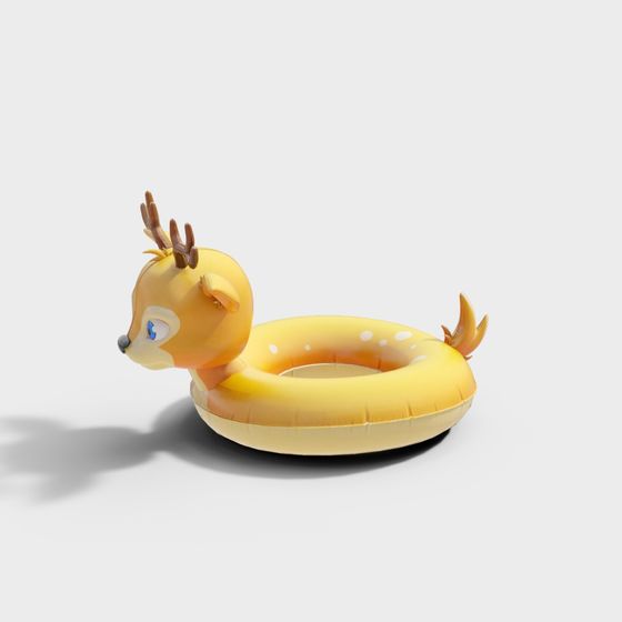 Charming Deer Pool Float 3D model for Summer Fun