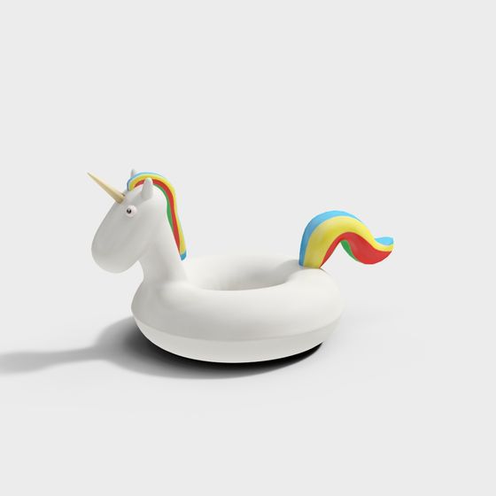 Charming Unicorn Floaty 3D model for Kids