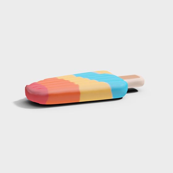 Vibrant Popsicle 3D Model for Children’s Play