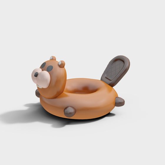 Charming Beaver Float 3D model