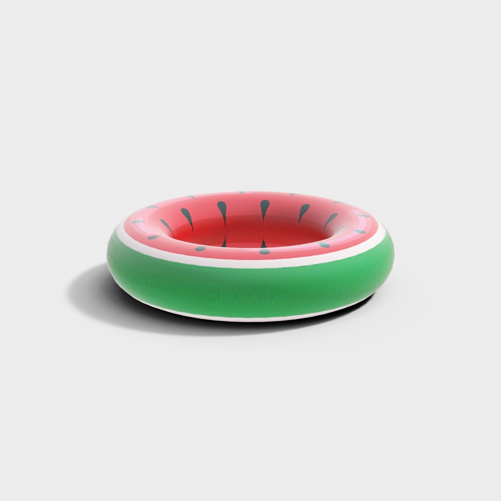 Watermelon Pool Float 3D Model – Vibrant Summer Design