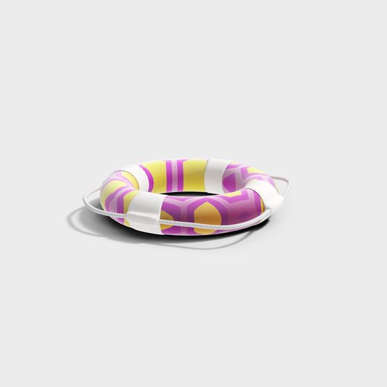 Colorful Geometric Lifebuoy 3D model