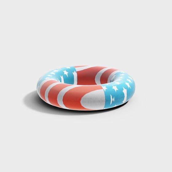American Flag Pool Float 3D model