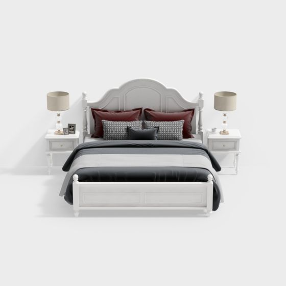 Cozy Retreat 3D model Bed Frame