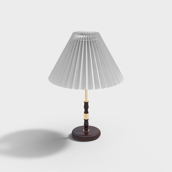 Stylish 3D Model Table Lamp for Modern Art Spaces
