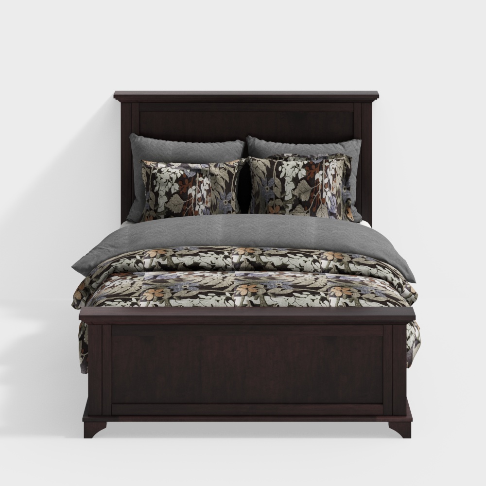 American simple double bed