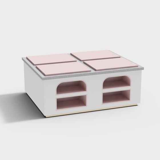 Urban Cottage Low Poly 3D Model