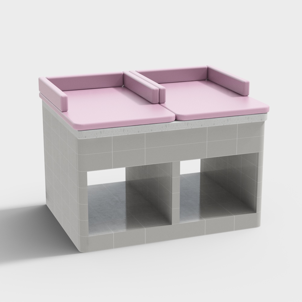 Station de caresses de la boutique de bain pour enfants