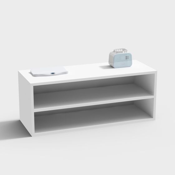 Minimalist TV Stand 3D model for Contemporary Interiors