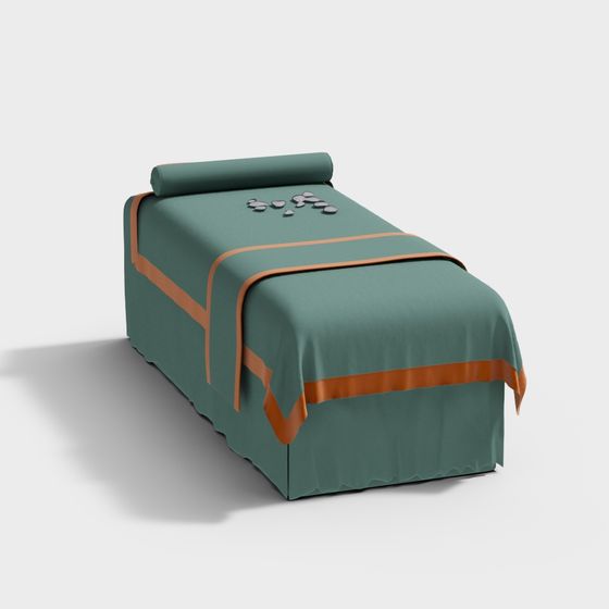 Elegant Minimalist Massage Bed 3D Model