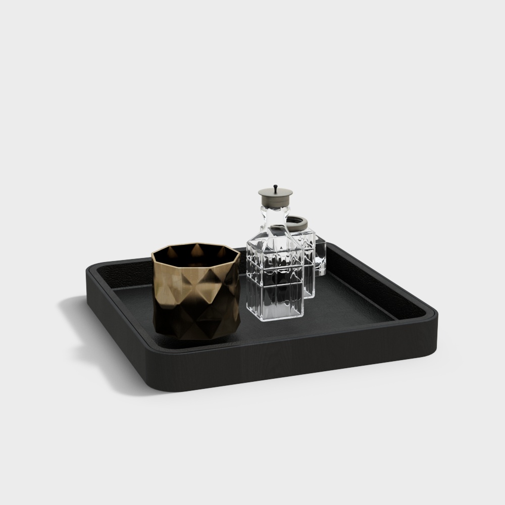 Tray wine set jewelry ornaments