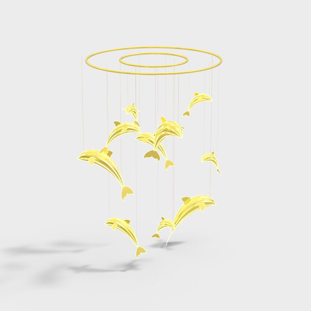 Swimming pool small fish chandelier