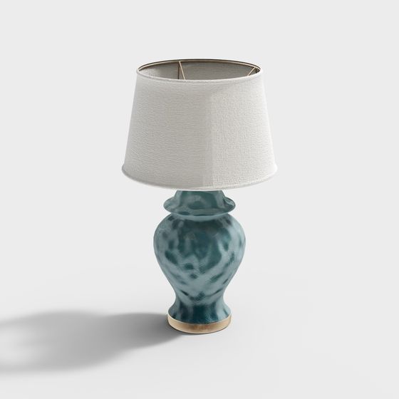 Elegant Low-Poly Table Lamp 3D model