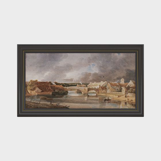 Ancient Bridge Town 3D model