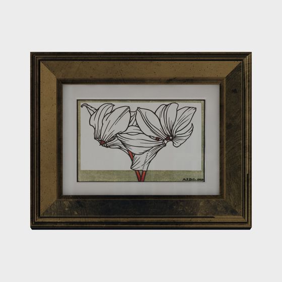 Lily Framed Art 3D model for Innovative Spaces