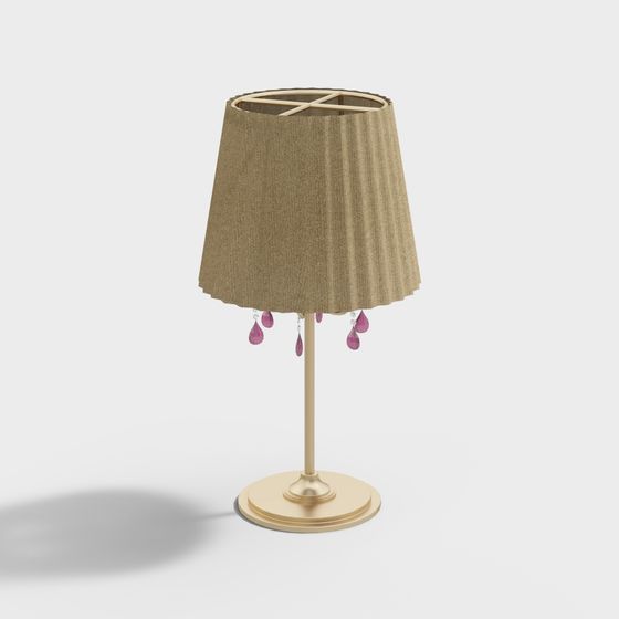 Stylish Low-Poly Table Lamp 3D model for Modern Interiors