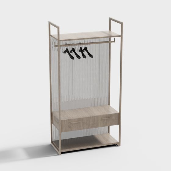 Artistic Low-Polygon Clothes Hanger 3D model