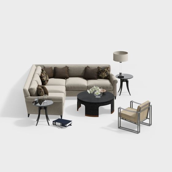 Urban Oasis 3D model - Modern Minimalist Furniture