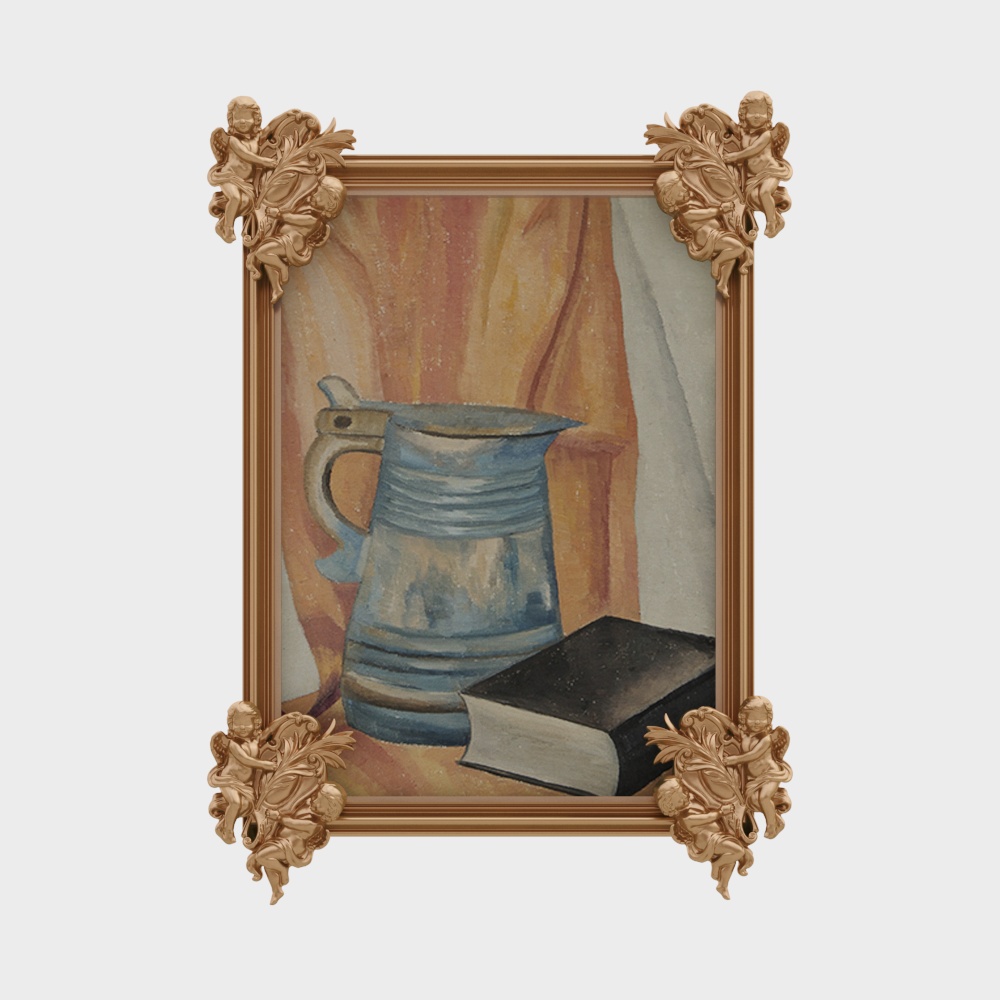 Vintage Picture Frame 3D model for Artistic Projects