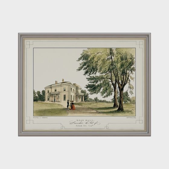 Elegant Read Hall 3D model of a 19th Century Manor