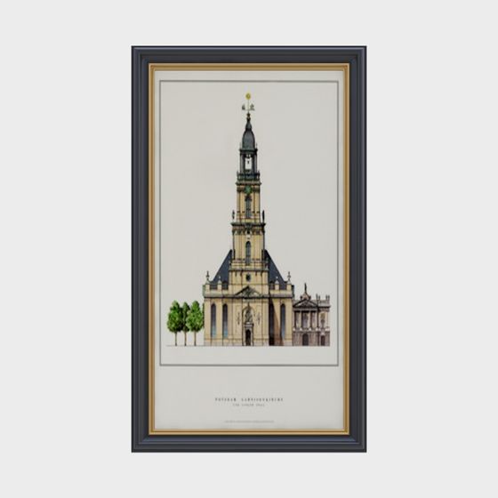 Exquisite Baroque Church 3D Model for Creative Projects