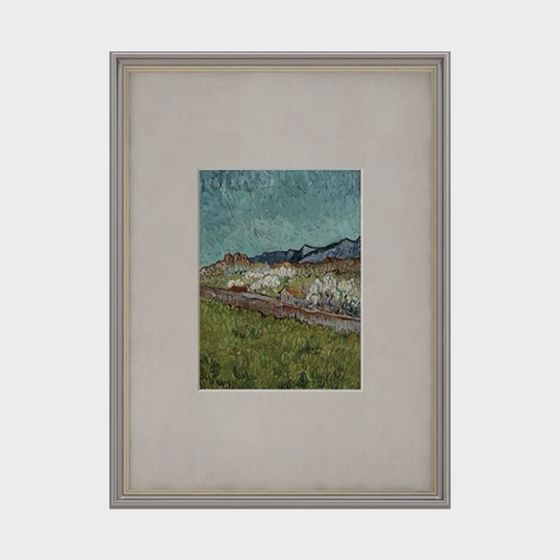 Impressionist Countryside Landscape 3D model for Creative Projects