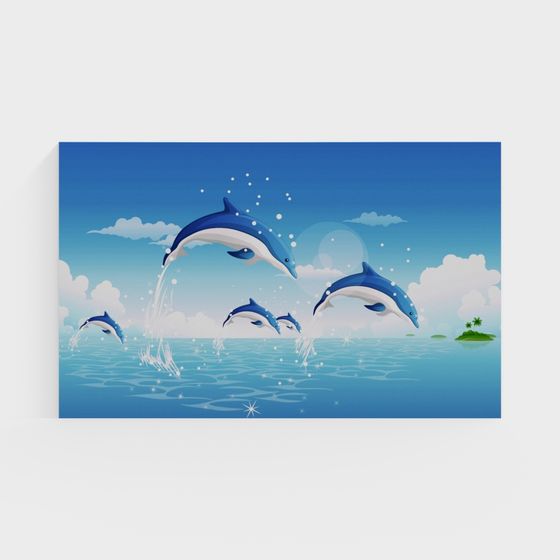 Playful Dolphin 3D Model for Creative Projects