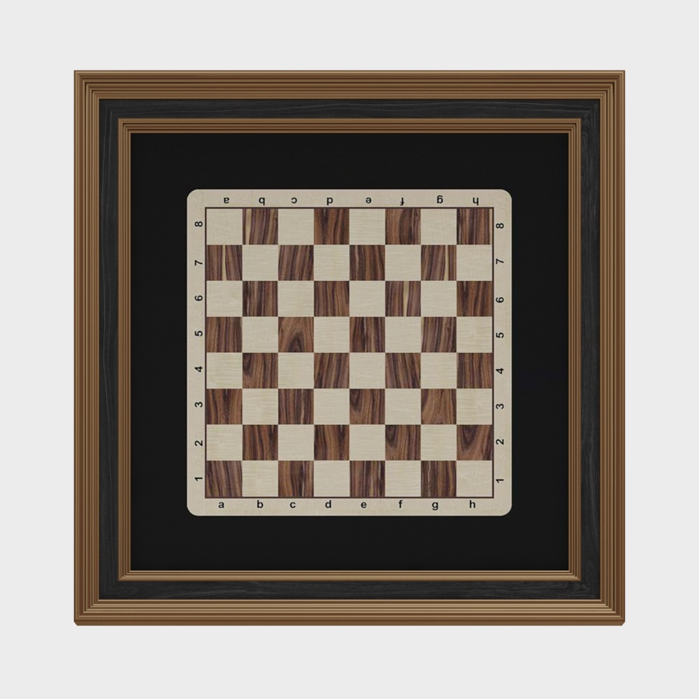 Low-Poly Classic Chessboard 3D model