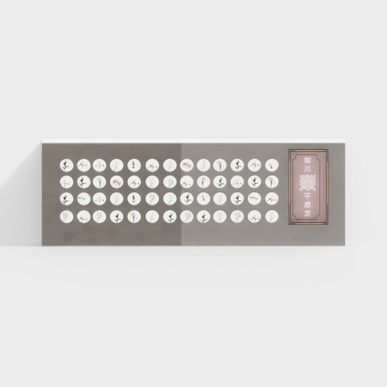 Nature-Inspired Plant Specimen Wall 3D model