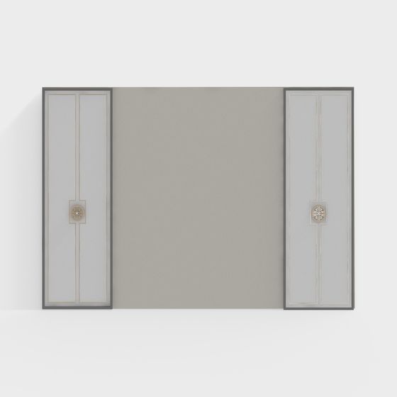 Stylish Low-Polygon Screen 3D Model for Contemporary Spaces