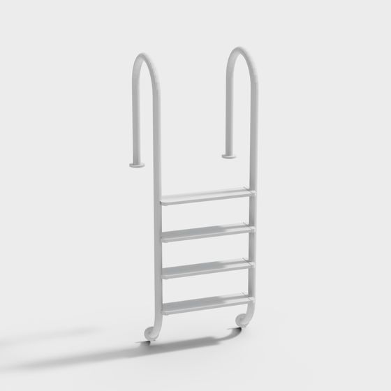 Futuristic Swimming Pool Ladder 3D model