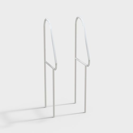 Elegant Low-Poly Swimming Pool Ladder 3D Model