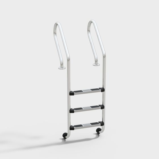 Modern Pool Ladder 3D model with Low-Poly Design
