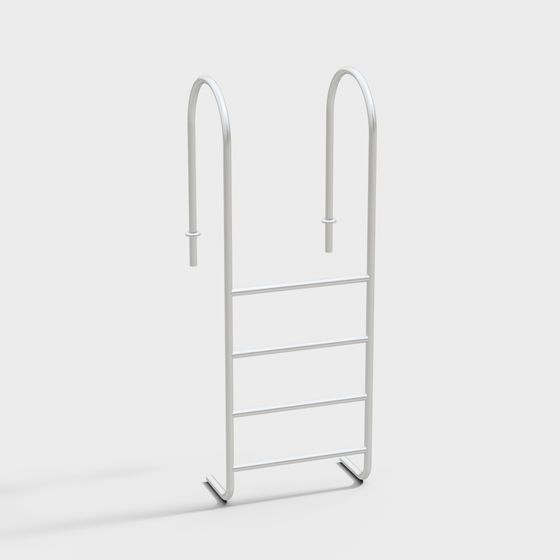 Modern Minimalist Metal Ladder 3D model