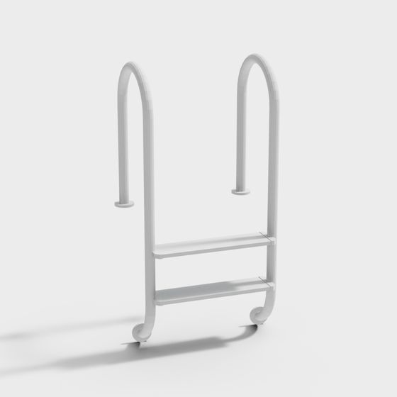 Futuristic Low Poly Metal Cart 3D Model