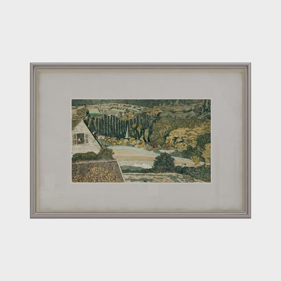 Idyllic Countryside Scene 3D model