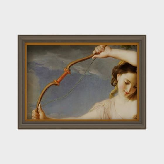 Archer Goddess Low-Poly 3D Model