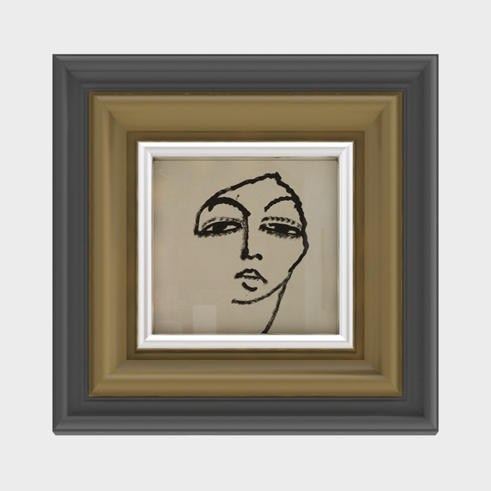 Abstract Portrait Frame 3D model